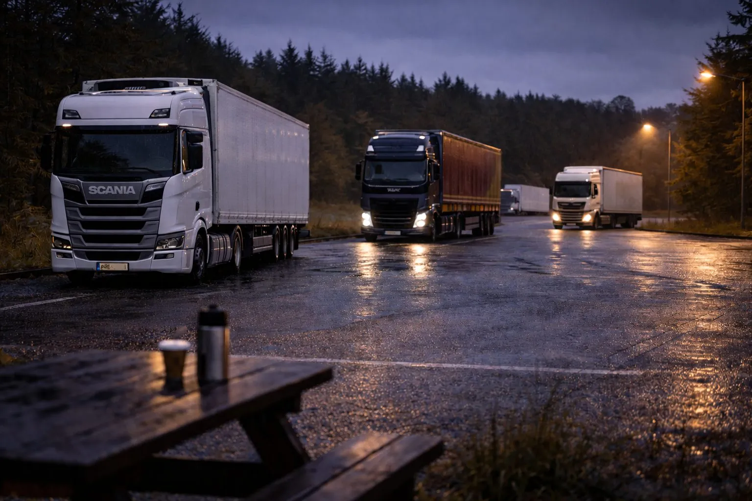 LKW auf der Straße — DORA GPS-Flottenmanagement